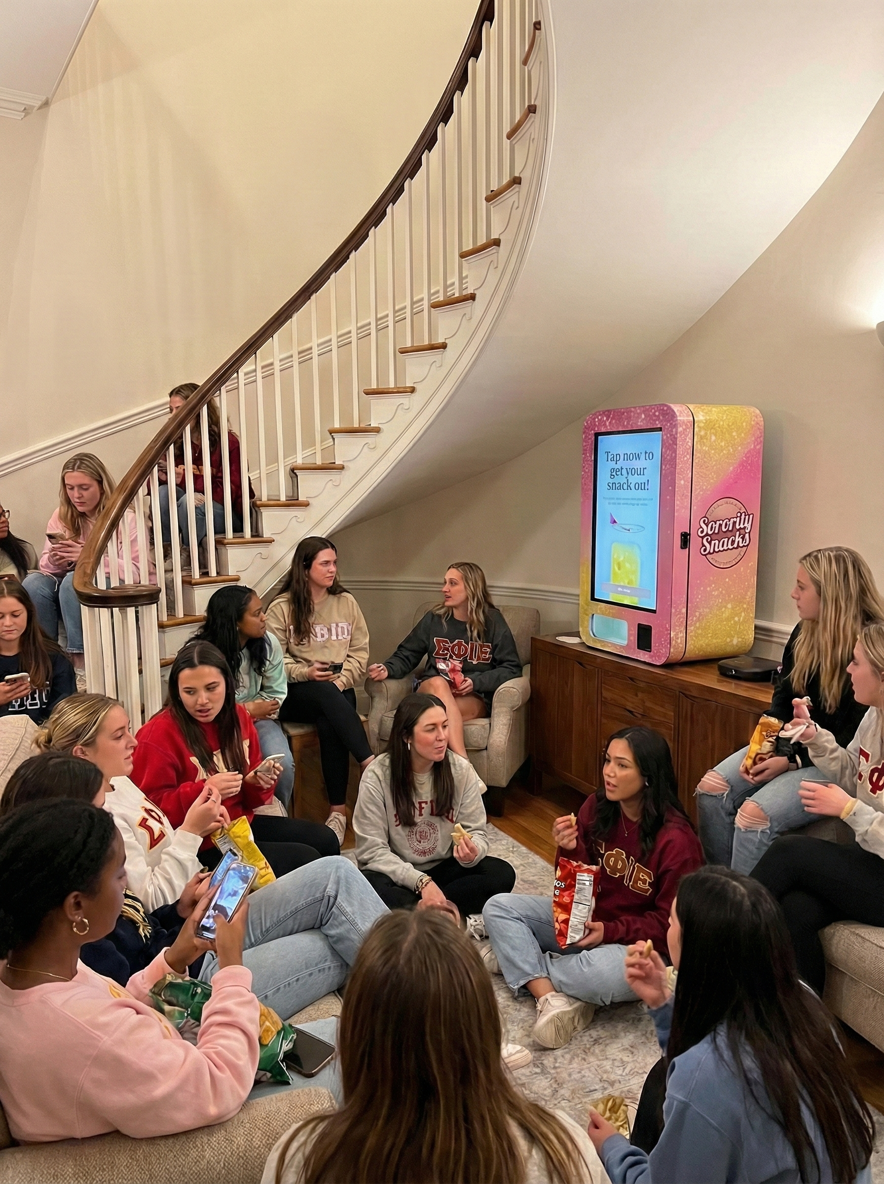 Product sampling in sorority chapter houses